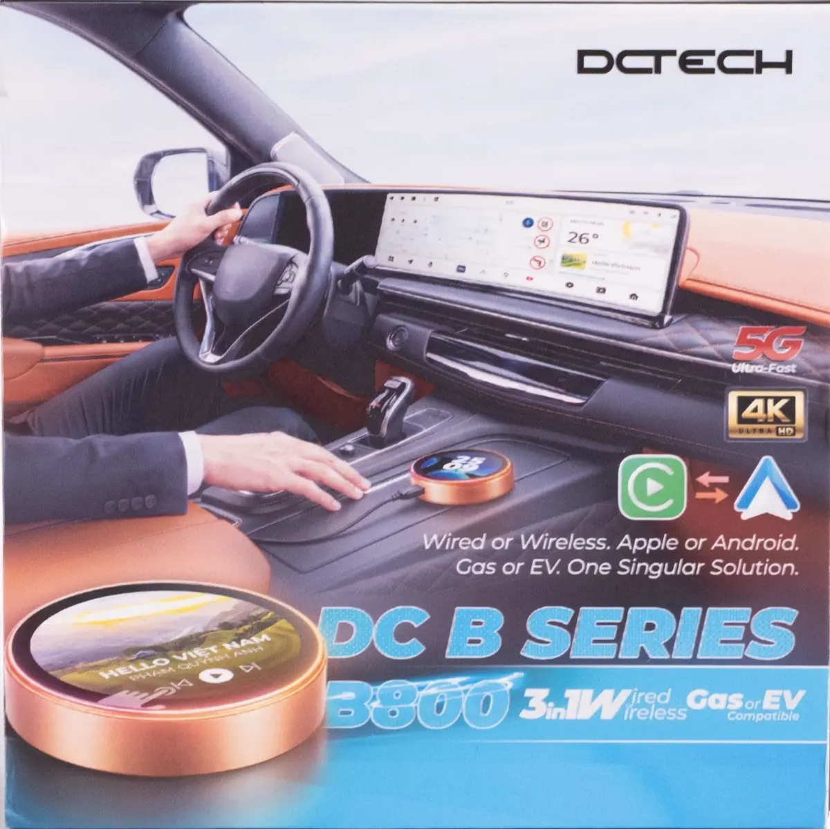 Android box cho ô tô DC B800